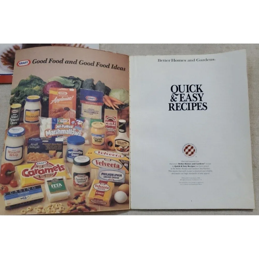 Lot of 4 Vintage Better Homes & Gardens Cookbooks (1988-2010)